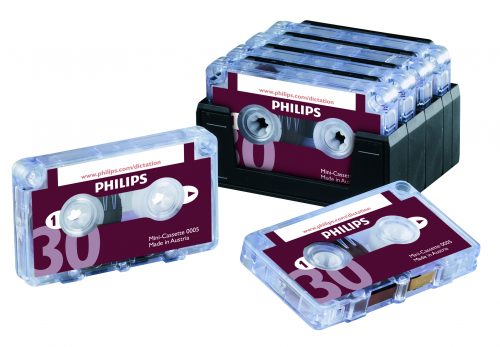 Philips LFH0005 Pocket Memo Half-Hour Mini Cassette (set of 10)